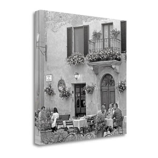 Tangletown Fine Art Tuscan Caffe, 25x22 by Alan Blaustein, Giclee Print on Wrap Canvas, 25x22x25x22
