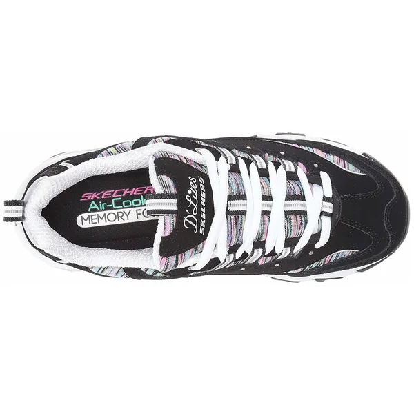 Skechers Women's D&Lites Interlude Sneaker - Black Multi - Size: 11