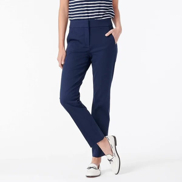J.Crew Womens New Remi Pant in Bi-Stretch Cotton (Size 2)
