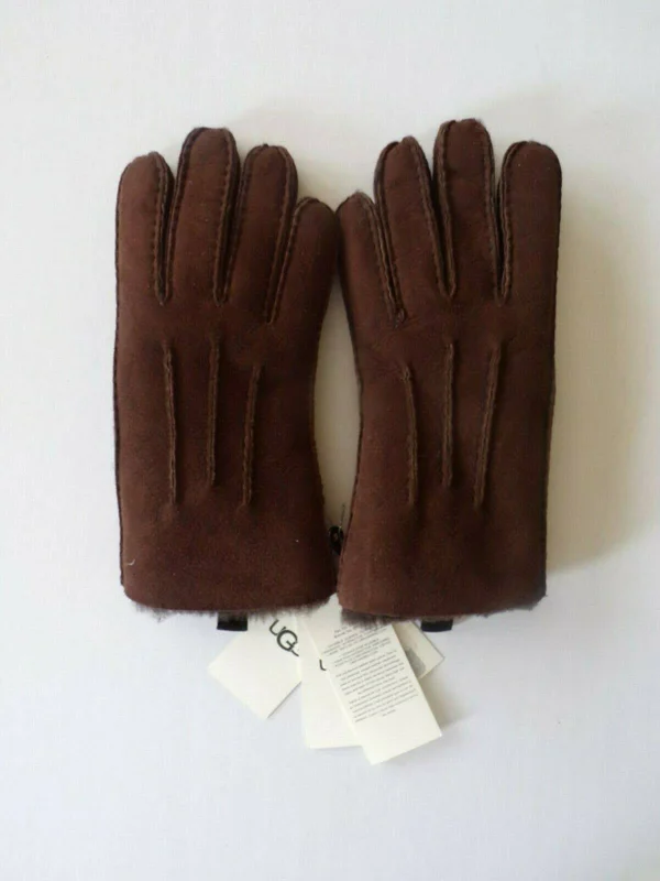 Ugg Men's Shearling 3pt Glove Sheepskin in Chocolate - Size M