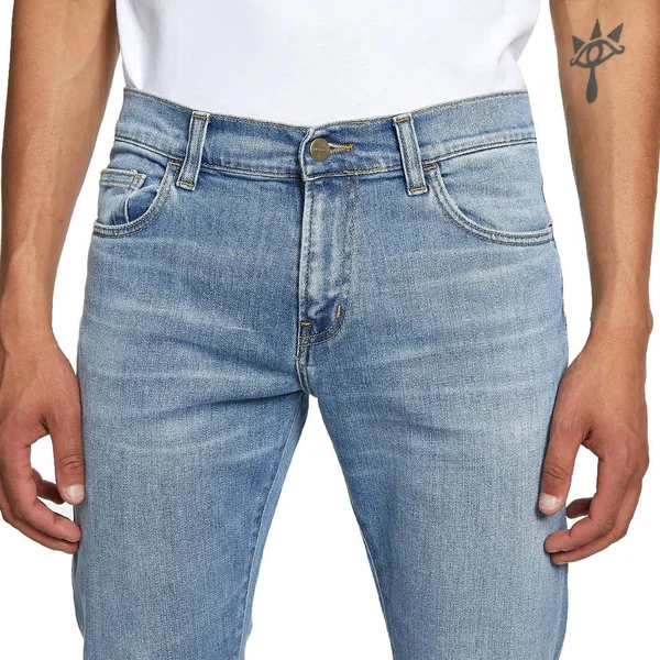 Carhartt WIP Rebel Pant Spicer Blue Stretch Denim - 11.75 oz - Blue - 34/34 - Men