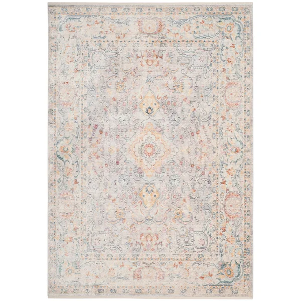 Safavieh 4& x 6& Illusion Illusion 700 Light Grey - Cream Rug
