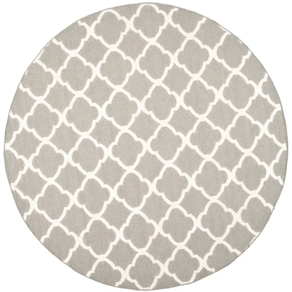Safavieh Dhurries DHU627B Grey, Ivory Rug 2&6x22 x 9& Runner