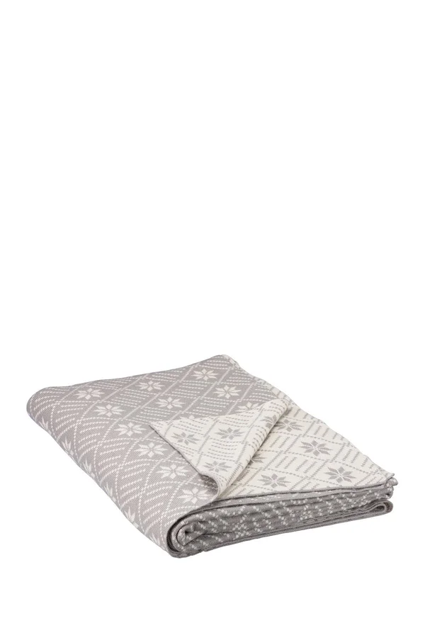 Throw - Snowflake, Gray