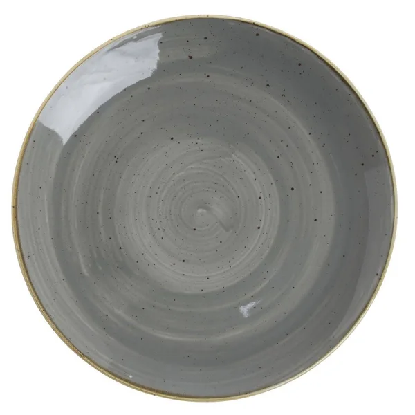 Churchill SPGSEV101 Stonecast 10-1/4x22 Coupe Plate - Peppercorn Grey