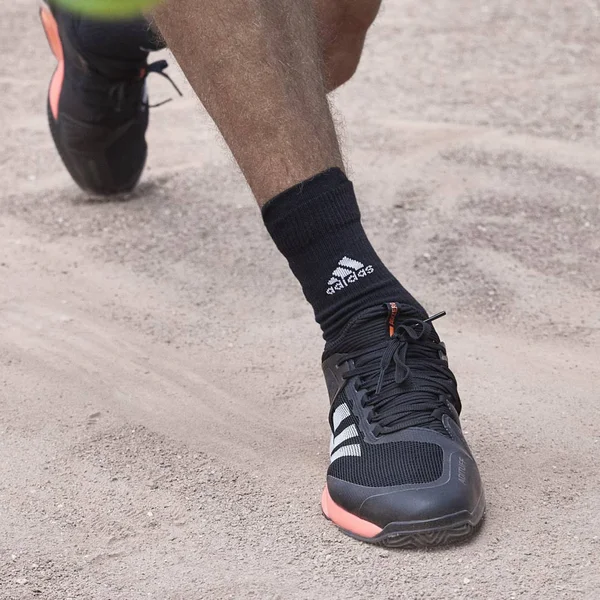 Adidas Men's Adizero Ubersonic 2 Clay Tennis Shoes, Black