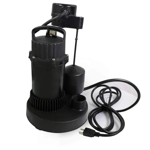 1/3 HP Heavy-Duty Submersible Sump Pump with Float Switch 13SPHP