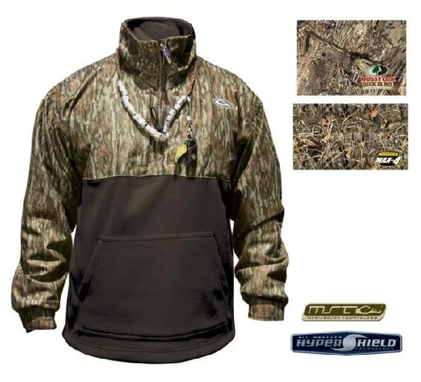Drake MST Youth Eqwader Quarter Zip - MossyOak Bottomland - 12