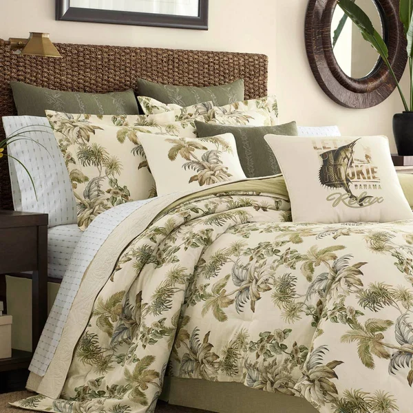 Tommy Bahama Nador California King Comforter Set - Ivory