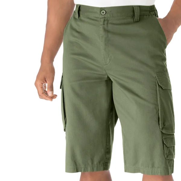 Men's Big & Tall 14x22 Cargo Shorts by KingSize in Safari Green (Size 60)