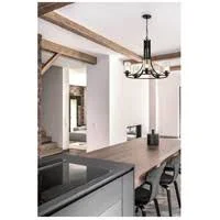 Z-Lite 5 Light Chandelier - Matte Black 492-5MB