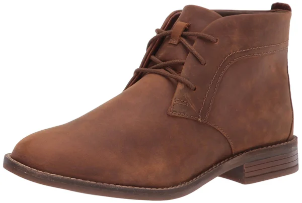 Clarks Camzin Grace Women's Boots Dark Tan Leather : 8 D - Wide