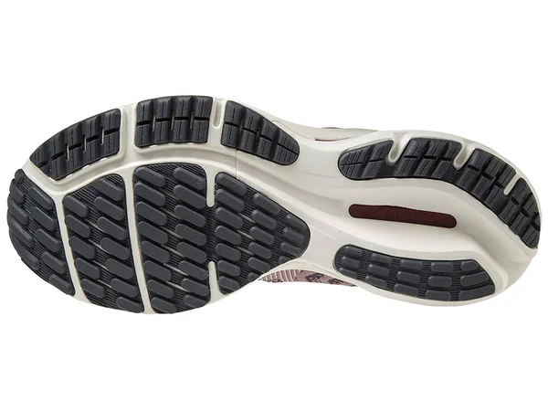 Mizuno Women's Wave Rider 24 Waveknit Woodrose-Pale Lilac - 9.5
