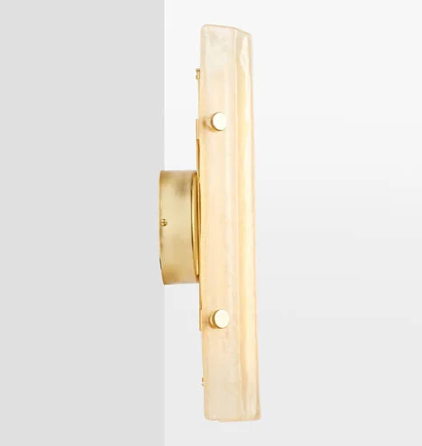 Rejuvenation Willamette 16x22 LED Champagne Fluted Sconce A2562 - Aged Brass