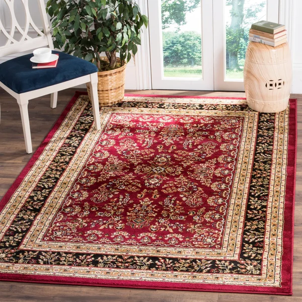 Safavieh Lyndhurst LNH331B 3&3x22 x 5&3x22 Red - Black Area Rug