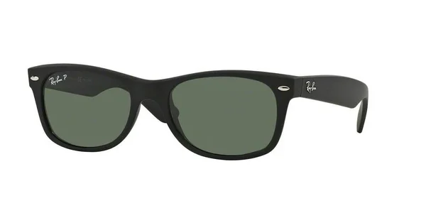 Ray Ban RB2132 New Wayfarer - 901 Black/Crystal Green - 55 mm