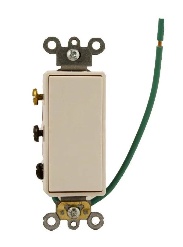 Leviton 5686-2W White Decora Plus Double Pole Double Throw Maintained Rocker Switch 15A