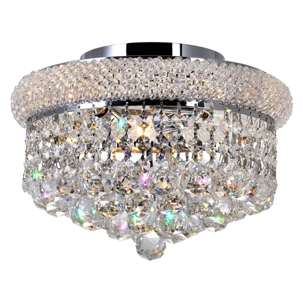 CWI Lighting 8001C28C Empire 15 Light Flush Mount with Chrome Finish