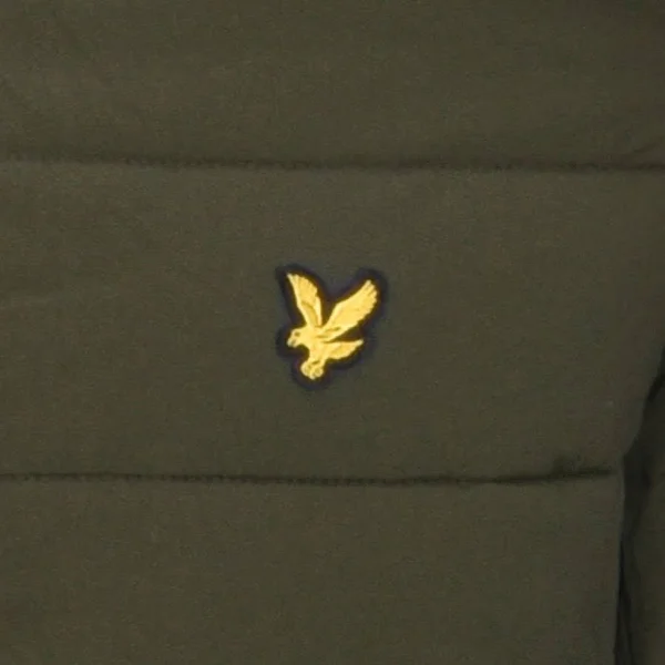 Lyle and Scott Hooded Puffer Jacket Green