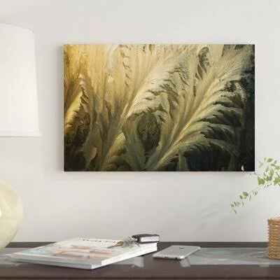&Frost Crystal Patterns on Glass, Ross Sea, Antarctica II& Graphic Art Print on Canvas East Urban Home Size: 12x22 H x 18x22 W x