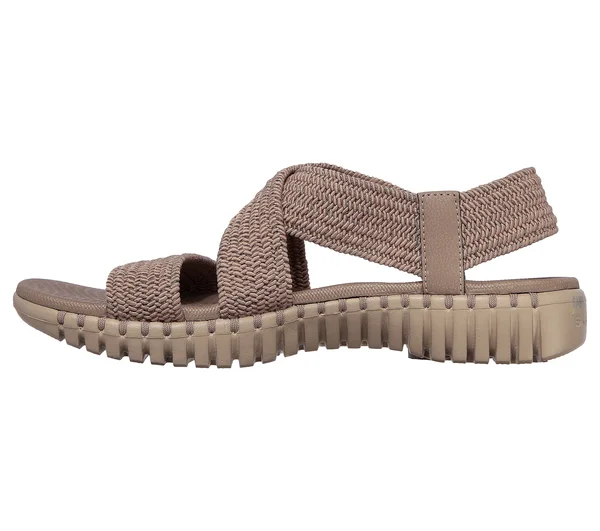 Women's Skechers GOwalk Smart Hidden Shore Strappy Sandal - Adult, Size: 7, Dark Taupe