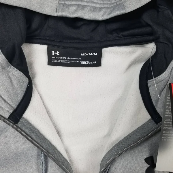 Under Armour Armour Fleece Full-Zip Hoodie XXL Men's Steel