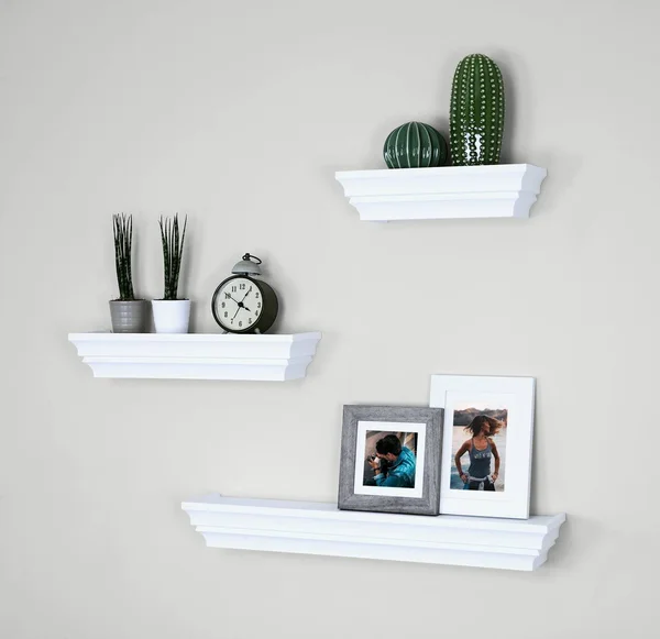 Ballucci Victorian Wall Ledge and Shelf - 12 inch, 16 inch, 24 inch, Set of 3, White