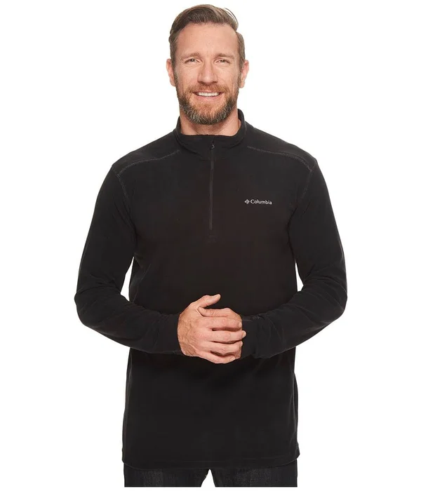 Columbia Men's Big Klamath Range II Half Zip, Black, 2x