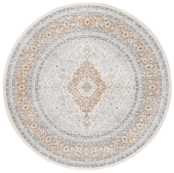 Safavieh Isabella Collection ISA919B Area Rug - 6& 7x22 Round, Cream/Beige