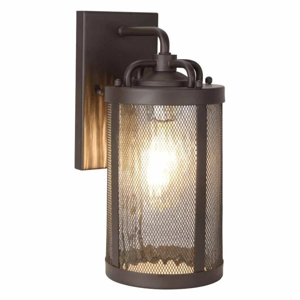 3 Light Outdoor Wall Lantern in Bronze Finish