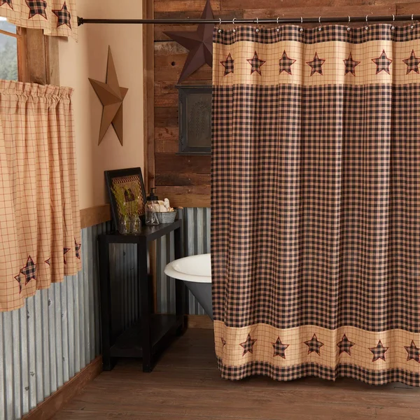 VHC Bingham Star Shower Curtain