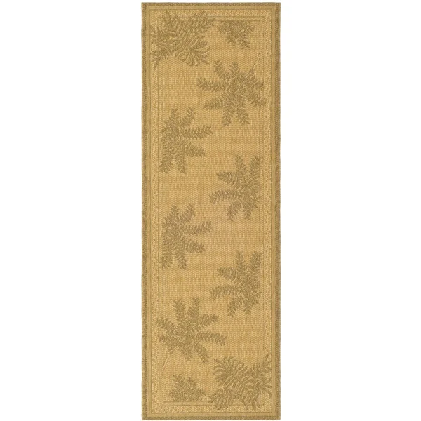 Safavieh Courtyard Natural/Gold 8 ft. x 11 ft. Indoor/Outdoor Area Rug