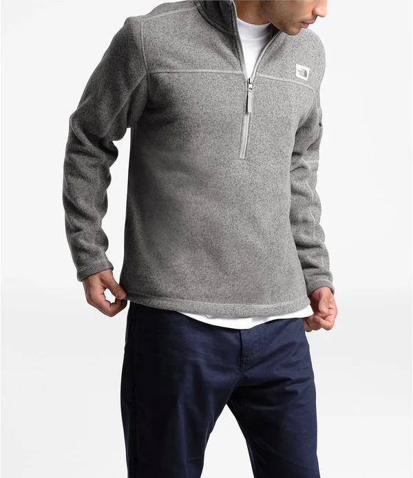 The North Face Gordon Lyons 1/4-Zip Fleece Pullover - Men's Root Brown Dark Heather - XXL