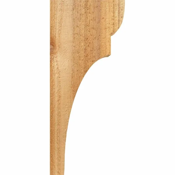 6x22W x 6x22D x 14x22H Yorktown Rough Sawn Corbel - Western Red Cedar