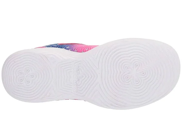 Skechers Girls& S Lights Power Petals Painted Daisy Sneaker