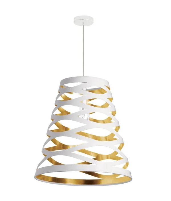 Dainolite CUT22-698 Cutouts Black/Gold 1 Light Pendant