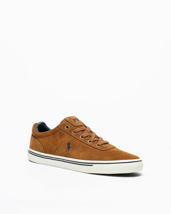 Ralph Lauren Hanford Suede Trainers Brown