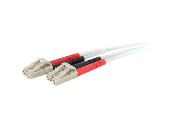 C2G 8M LC-LC 50/125 Duplex Multimode OM4 Fiber Cable - Aqua - 26ft
