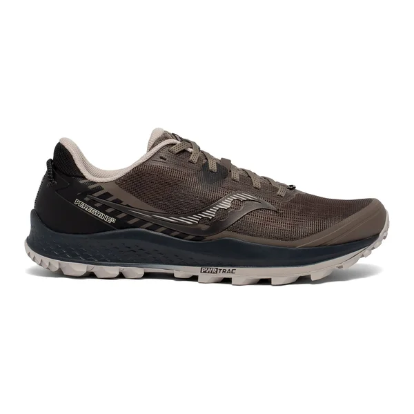 Men's Saucony Peregrine 11 Wide Gravel|Black, Size 7W