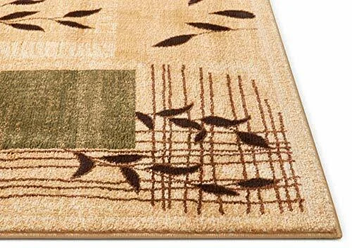 Great Forest Ivory Floral Nature Modern Formal Rug 3x10 ( 0.6m x 2.7m Runner ) Easy to Clean Stain, Fade Resistant Shed Free Tr