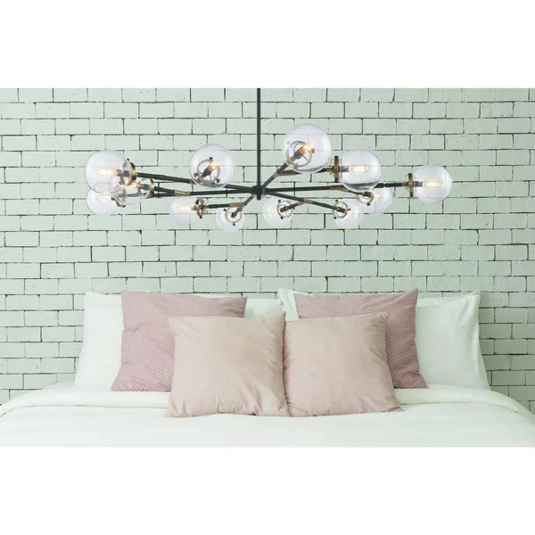 Leda 12 Light Polished Nickel Chandelier Elegant Lighting - 1507g58pn
