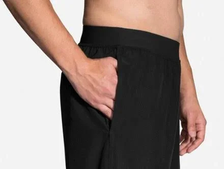 Brooks Men's Equip 9x22 Short, Black, Medium