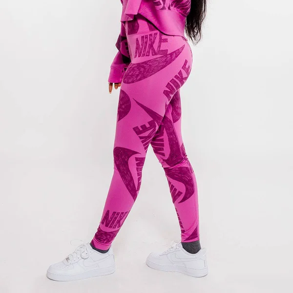 Nike Women's Sportswear Printed Leggings: Pink CJ2059-691