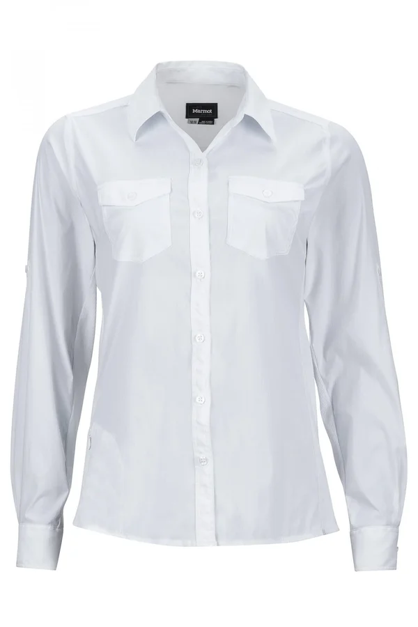Marmot Women's Annika Long-Sleeve Shirt - White - Xs