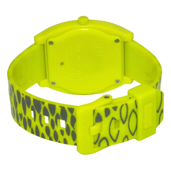 Nixon Quartz Plastic and Polyurethane Watch, Color:Citron Wildside (Model: A119-590)