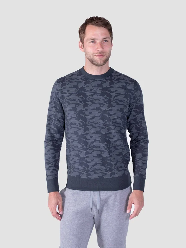 Varsity French Terry Sweatshirt - Male S in Garnet by Tasc Performance - Comfortable Long Sleeve