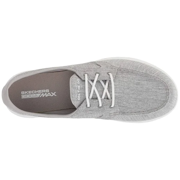 Skechers Women's GOwalk Lite Isla Boat Shoe, Gray