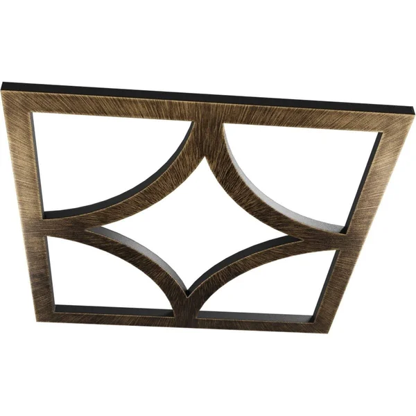 Ekena Millwork CMPP28X28STSNI 28x22OD x 17 7/8x22ID x 3/4x22P Statesman Architectural Grade PVC Pierced Ceiling Medallion - Nicke