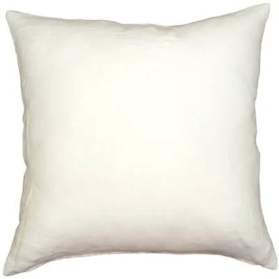 Palermo Linen Throw Pillow Latitude Run Size: 20x22 H x 20x22 W x 6x22 D - Color: White