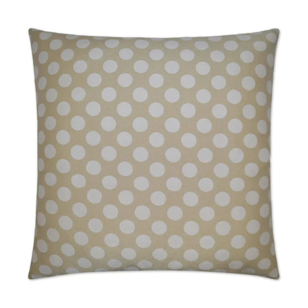 Canaan Company Polka Dots Cream Accent Pillow 2515-C